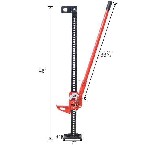 48 inch 7000 lbs Capacity Red Farm Jack N23730