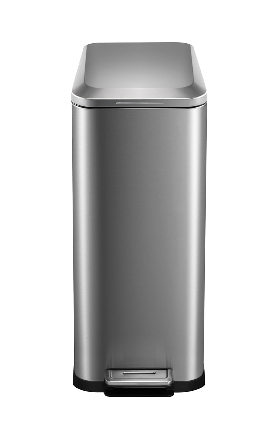 50L Slim Stainless Steel Step Trash Can with Soft-Close Lid A21206
