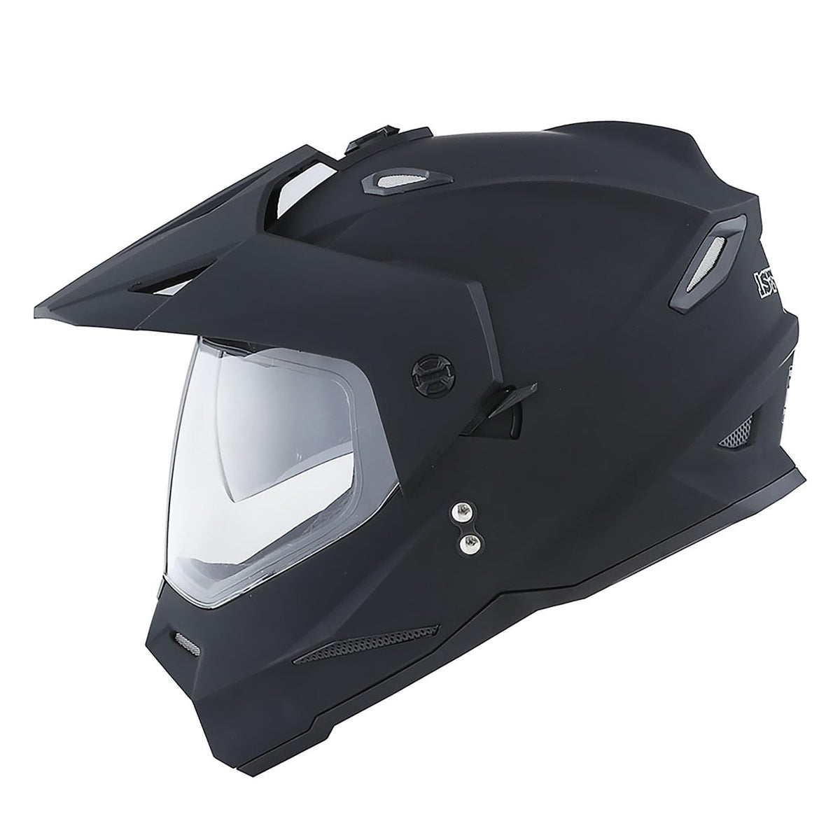 Youth Kids Dual Sport Dual Visor Full Face Helmet Matt Black Z172