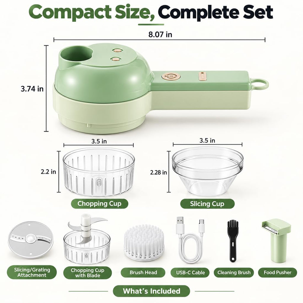 4 in 1 Wireless Electric Vegetable Chopper I616