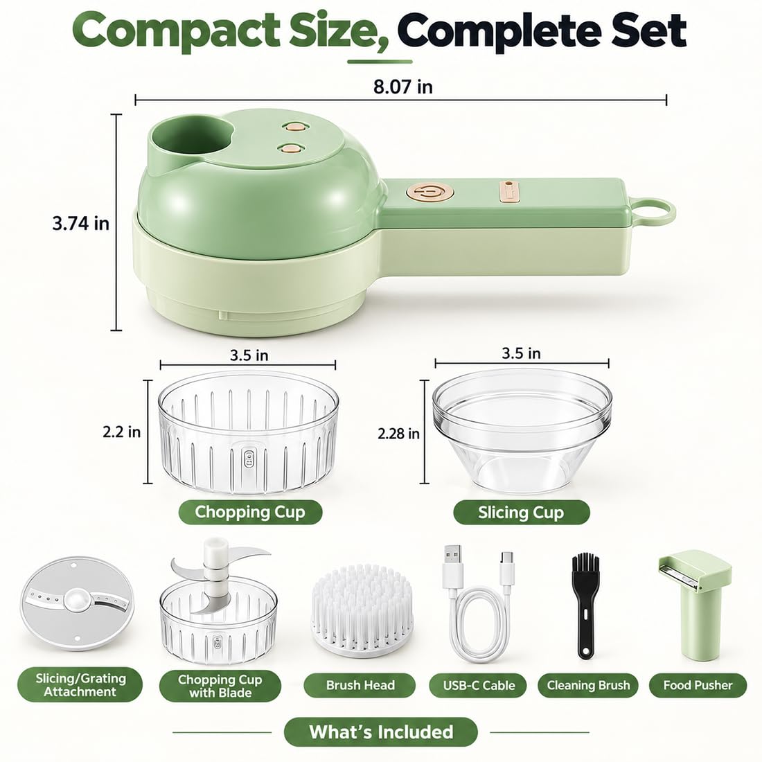 4 in 1 Wireless Electric Vegetable Chopper I616