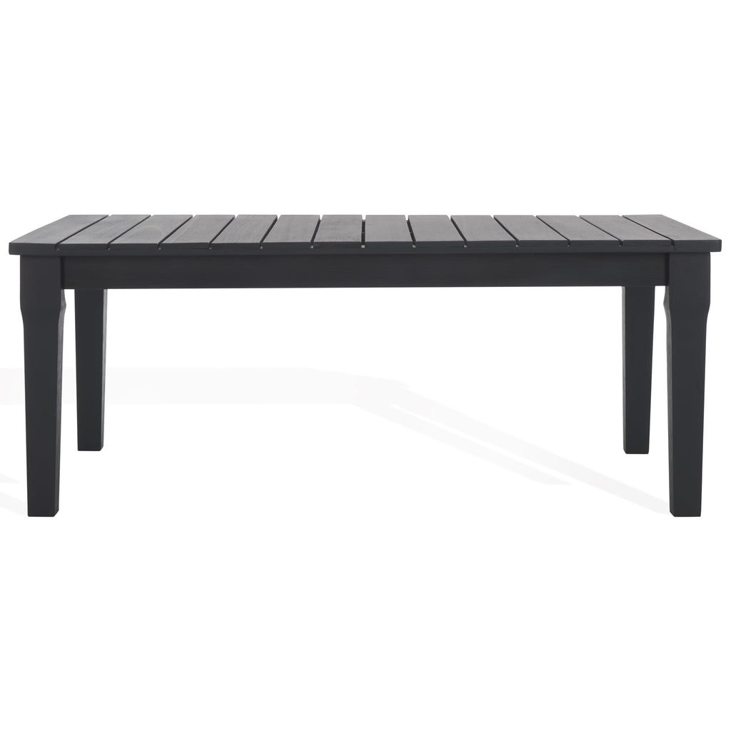 Black Solid Wood Coffee Table Q7355