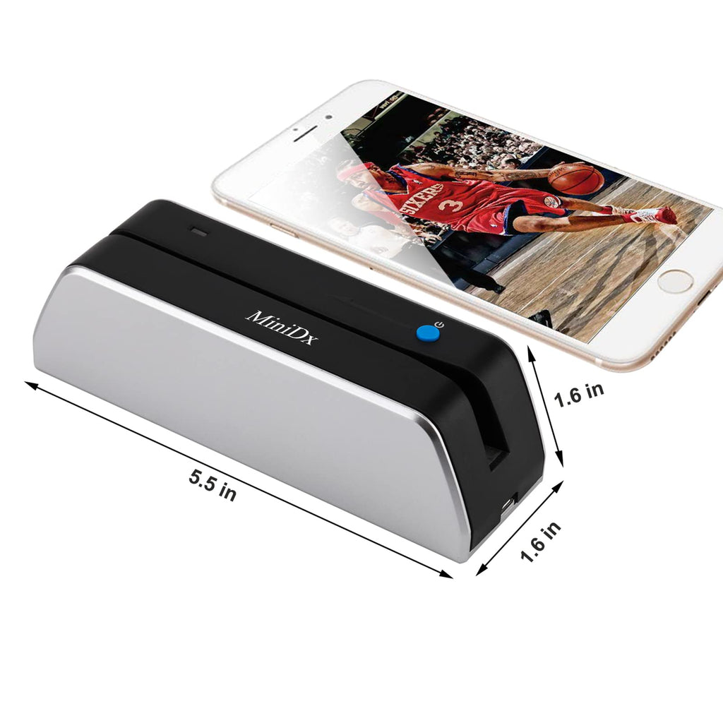 Bluetooth Magnetic Swipe Card Reader Writer Encoder 3-Track B8331