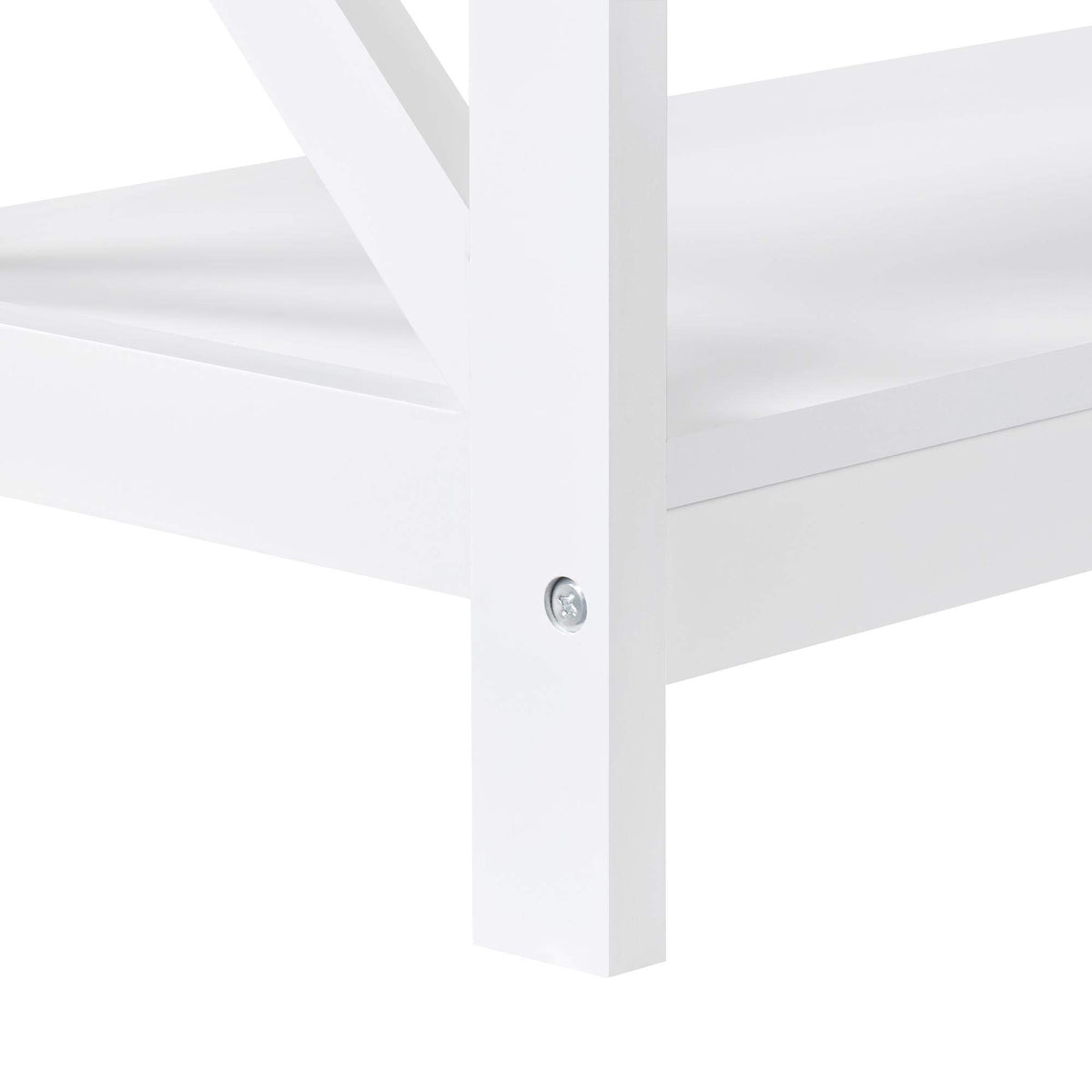 White 3-Tier Narrow Console Table H976168