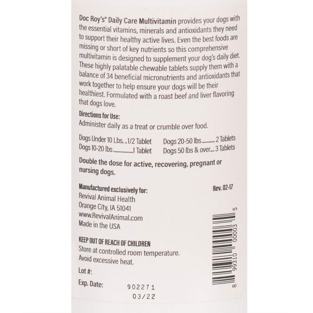 Canine Chewable Multivitamin Tablets 365ct R5530