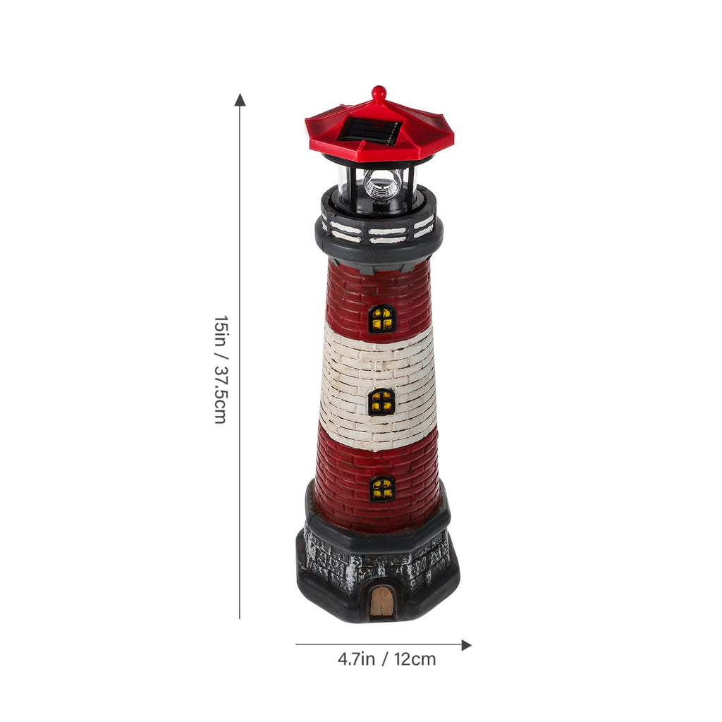 Solar Lighthouse Statue 14.76 Inch E35964