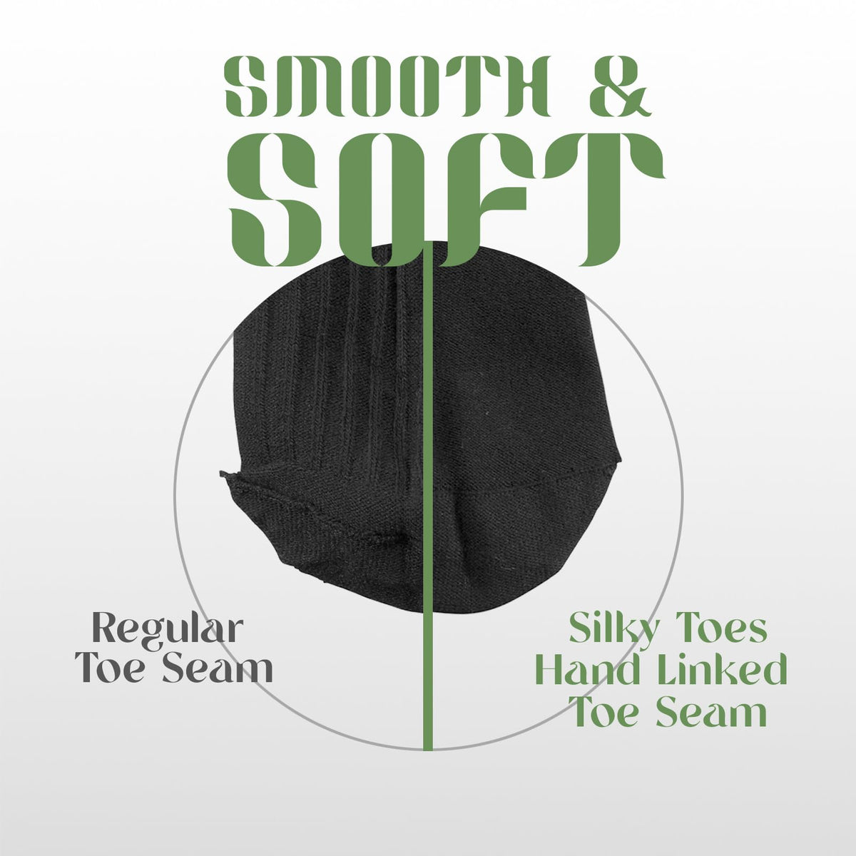Diabetic Seamless Soft Crew Socks Bamboo Viscose K4679