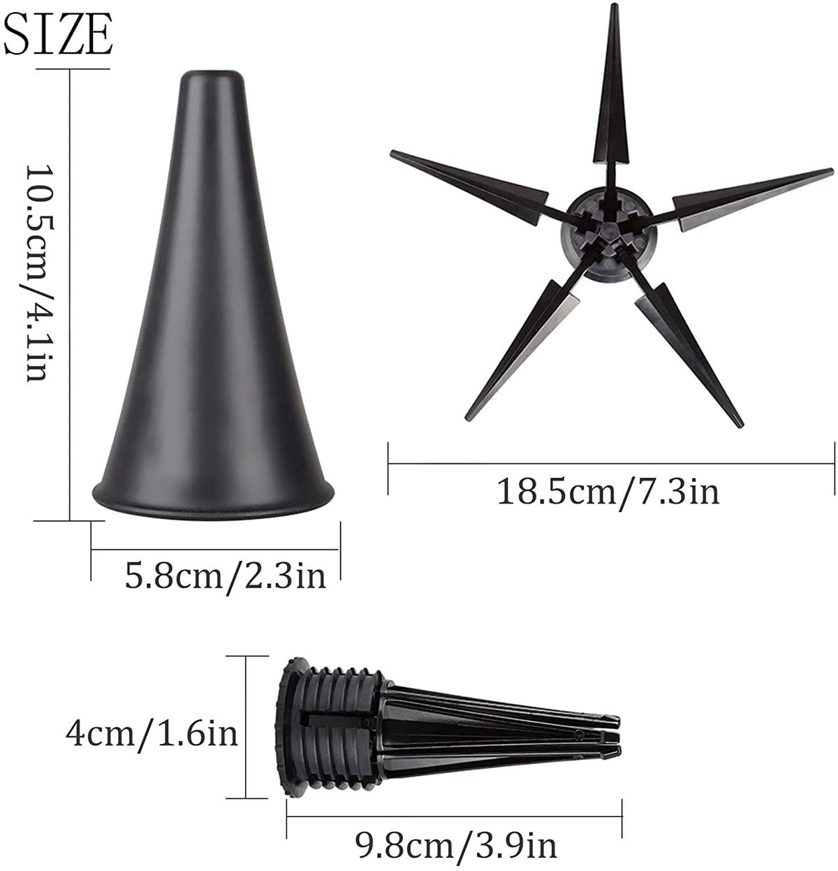 Black Portable Foldable Metal Clarinet Stand I24146