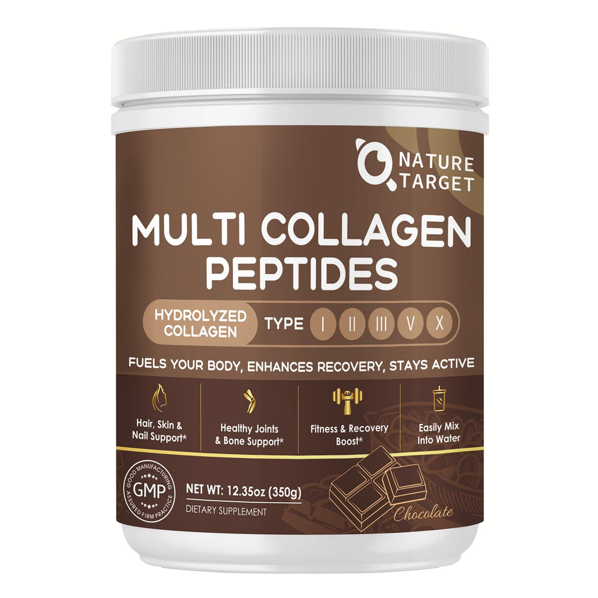 Multi Collagen Peptides Powder Chocolate Flavor 35 Servings U609575