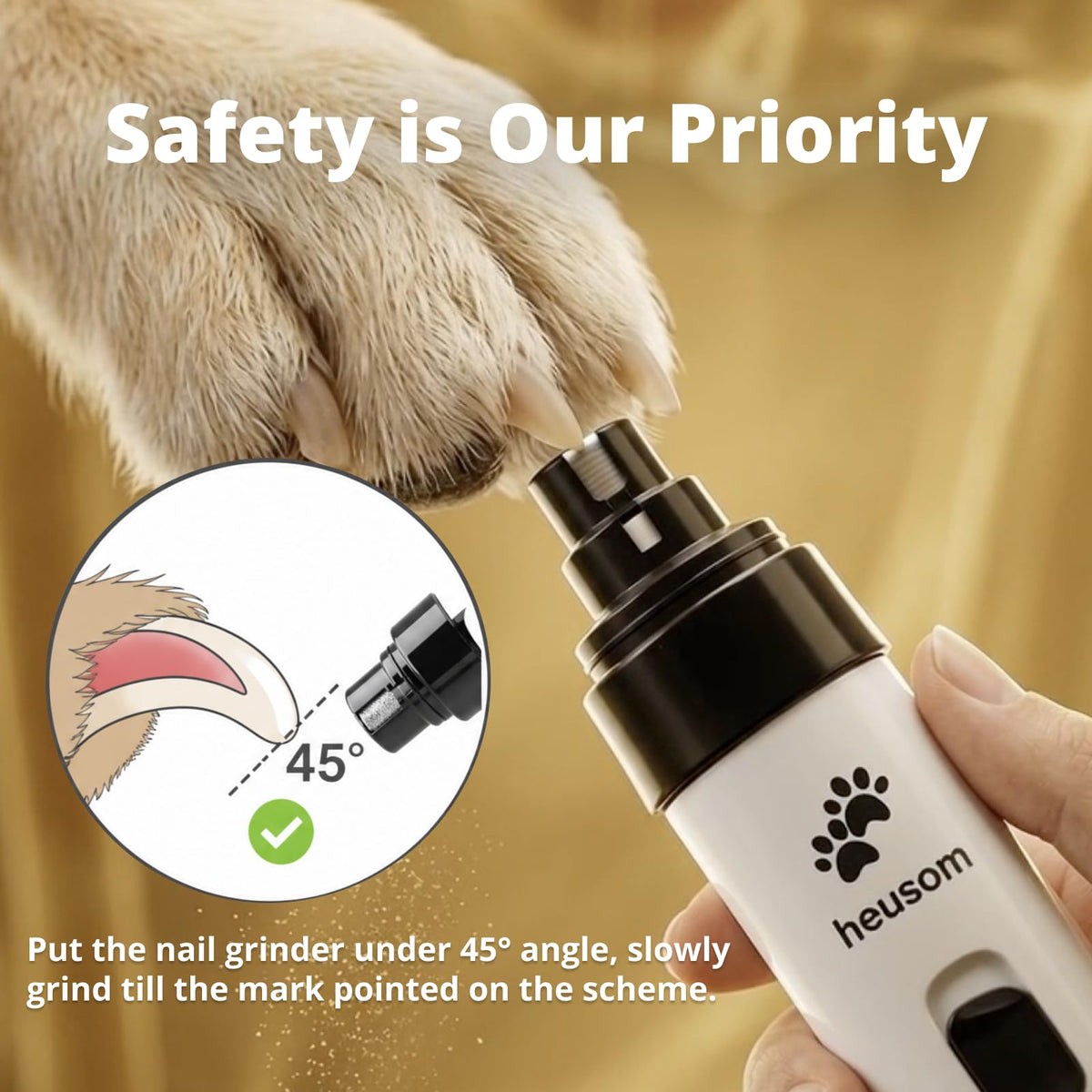 Whisper Quiet Pet Nail Grinder C46214