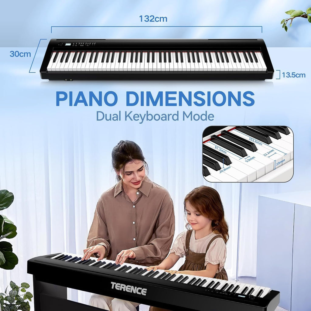 88 Key Weighted Digital Piano Keyboard with Bluetooth MIDI A820197
