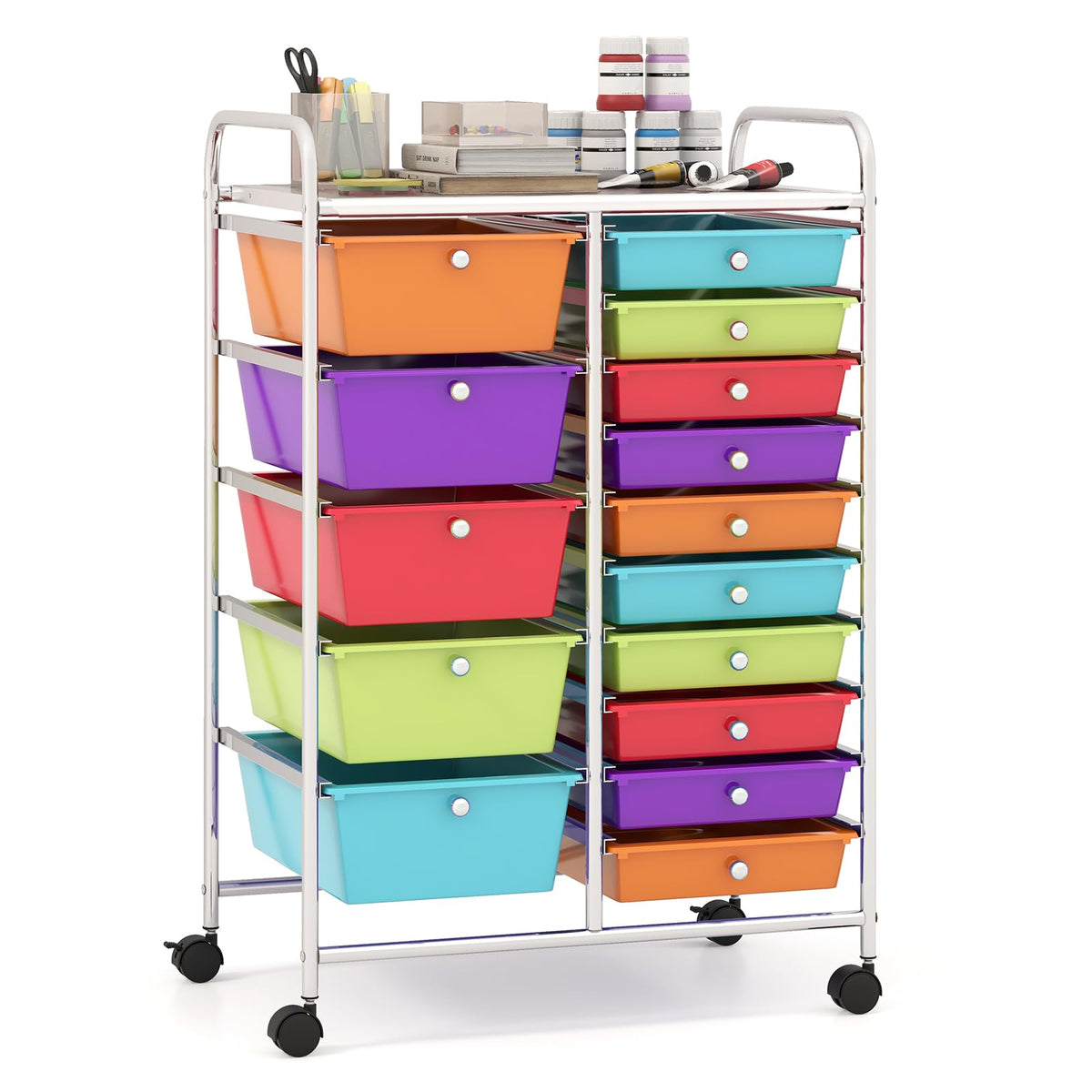15 Drawer Rolling Storage Cart L394412