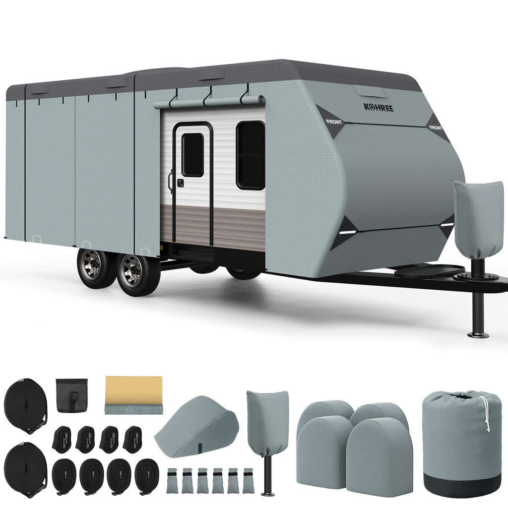 22-24 ft Travel Trailer Cover with 8 Vents N97384