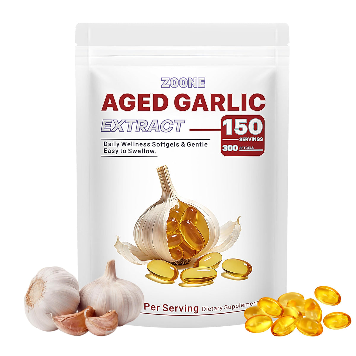 Odorless Garlic Extract 500 mg Softgels V5859
