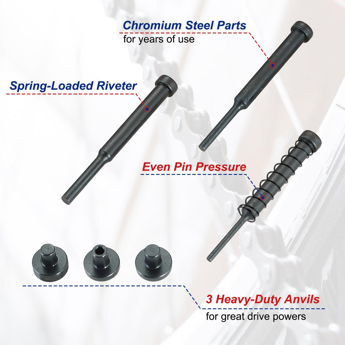 Chain Breaker Tool Kit with Carrying Case Y394