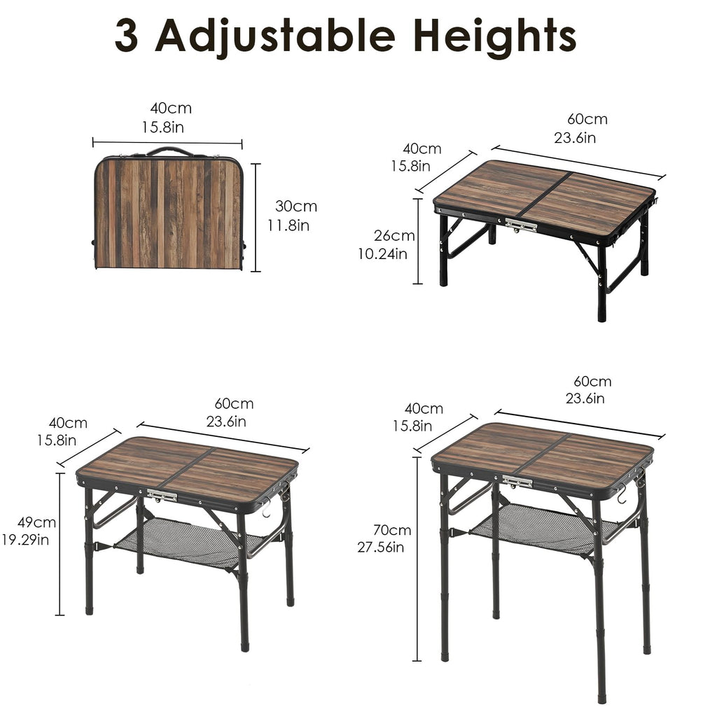 Folding Adjustable Height TV Tray Table B47969