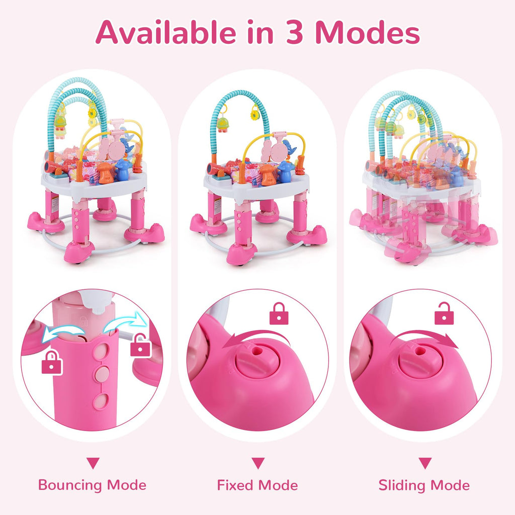 5 in 1 Baby Bouncer Activity Center with 360° Rotating Seat U109459