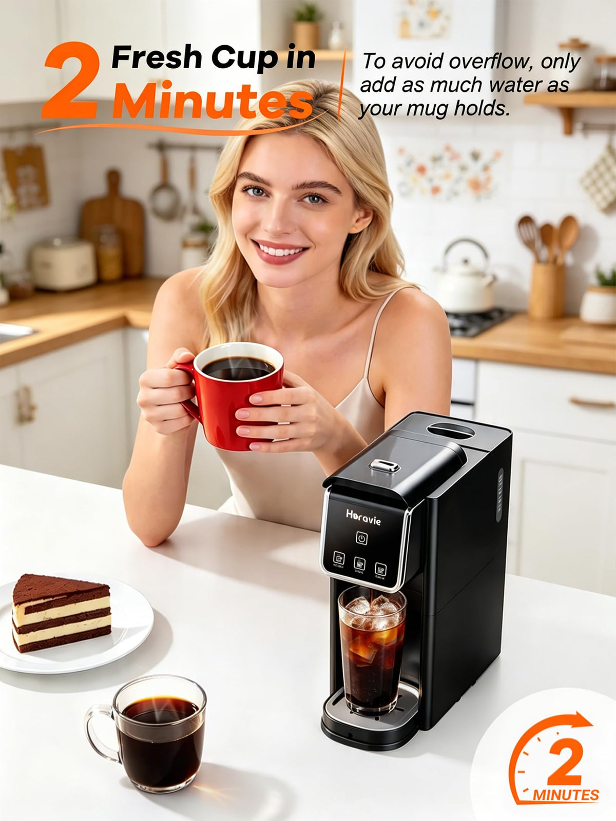Black Single Serve Coffee Maker N297