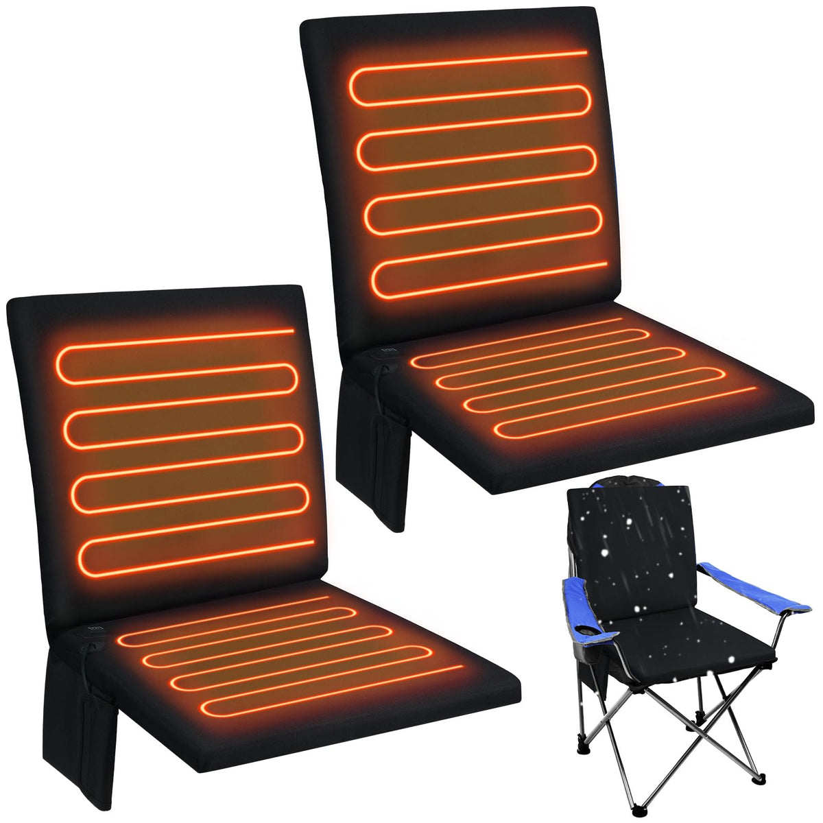 2 Pcs Waterproof Heated Seat Cushion O55215