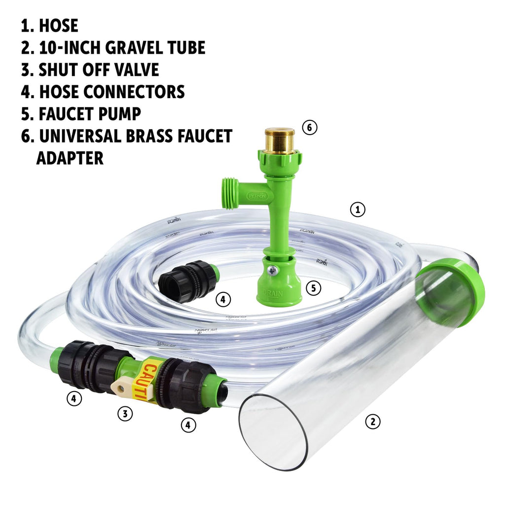 Aquarium Maintenance System, Gravel Cleaner and Water Changer, 25 Foot V572