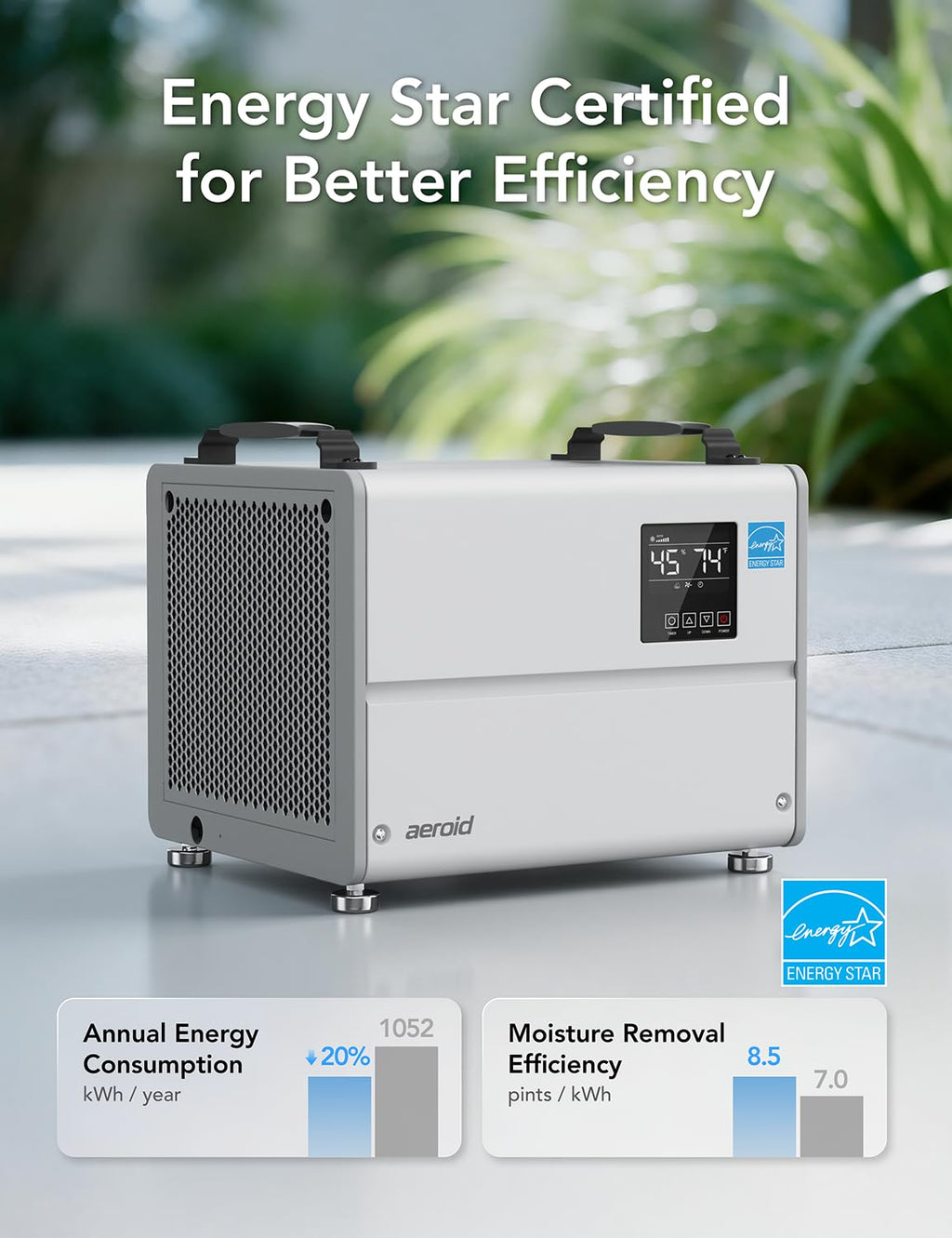 70 Pints Commercial Dehumidifier with Pump and Drain I1954
