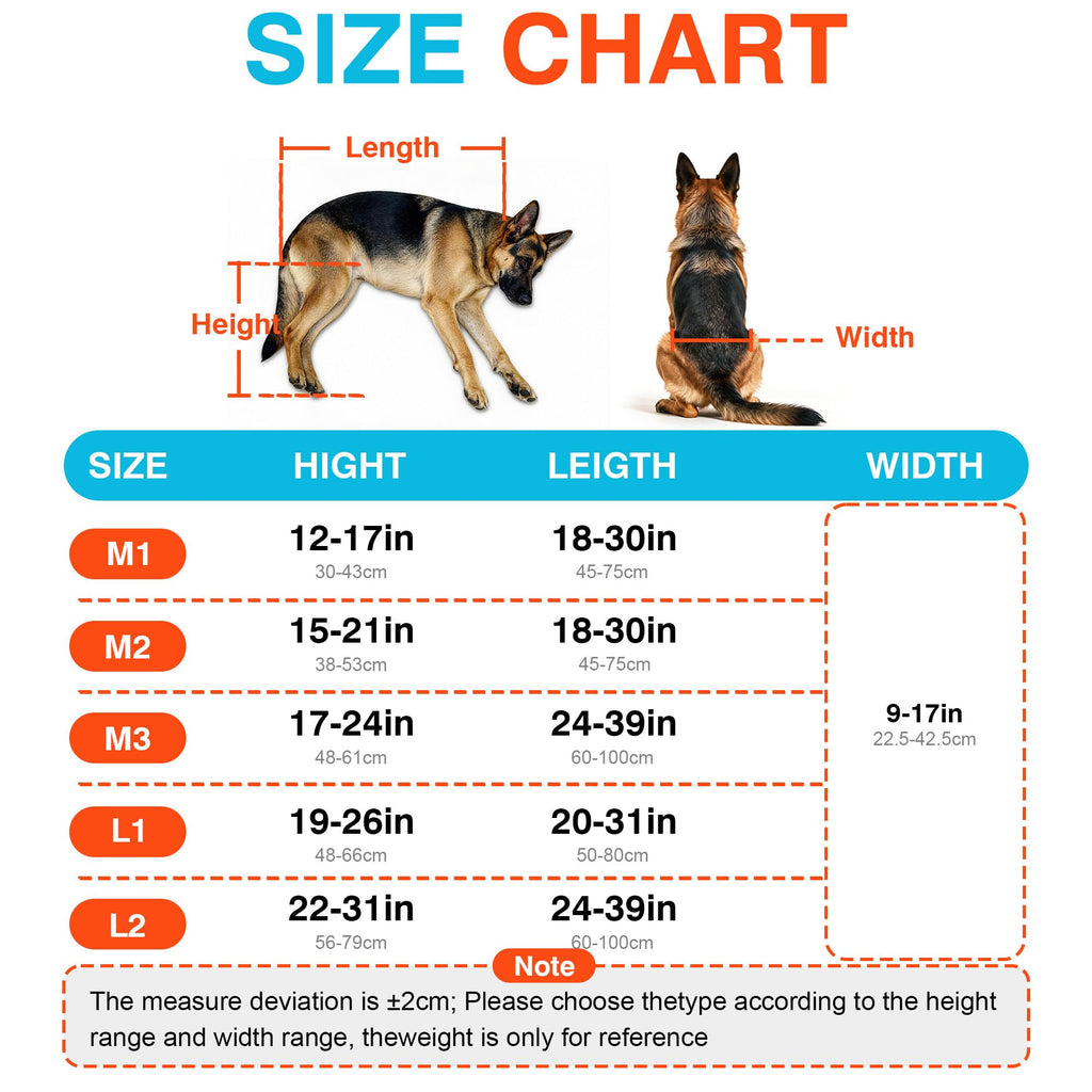 Adjustable Large Dog Wheelchair D2213