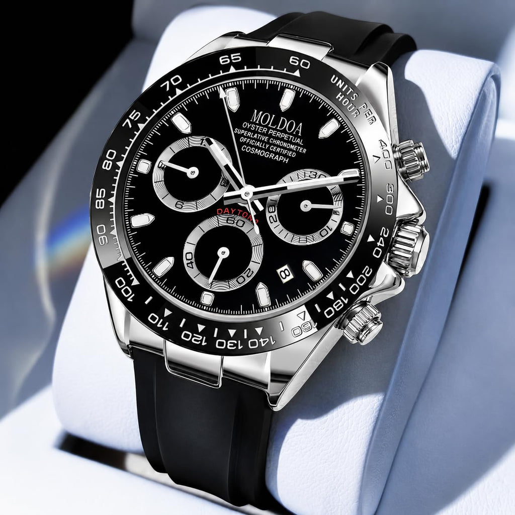 Men's Analog Quartz Chronograph Waterproof Silicone Strap Watch M53972