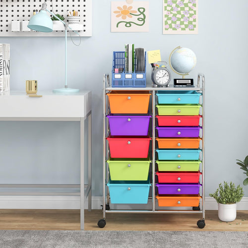 15 Drawer Rolling Storage Cart L394412