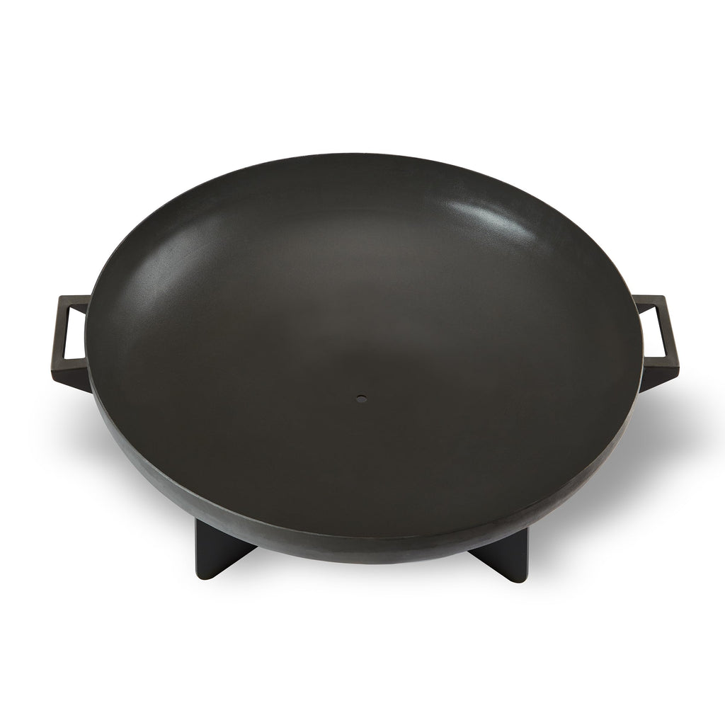 36” Round Wood Burning Steel Fire Pit with Spark Screen, Poker, Log Grate and Storage Cover I5941
