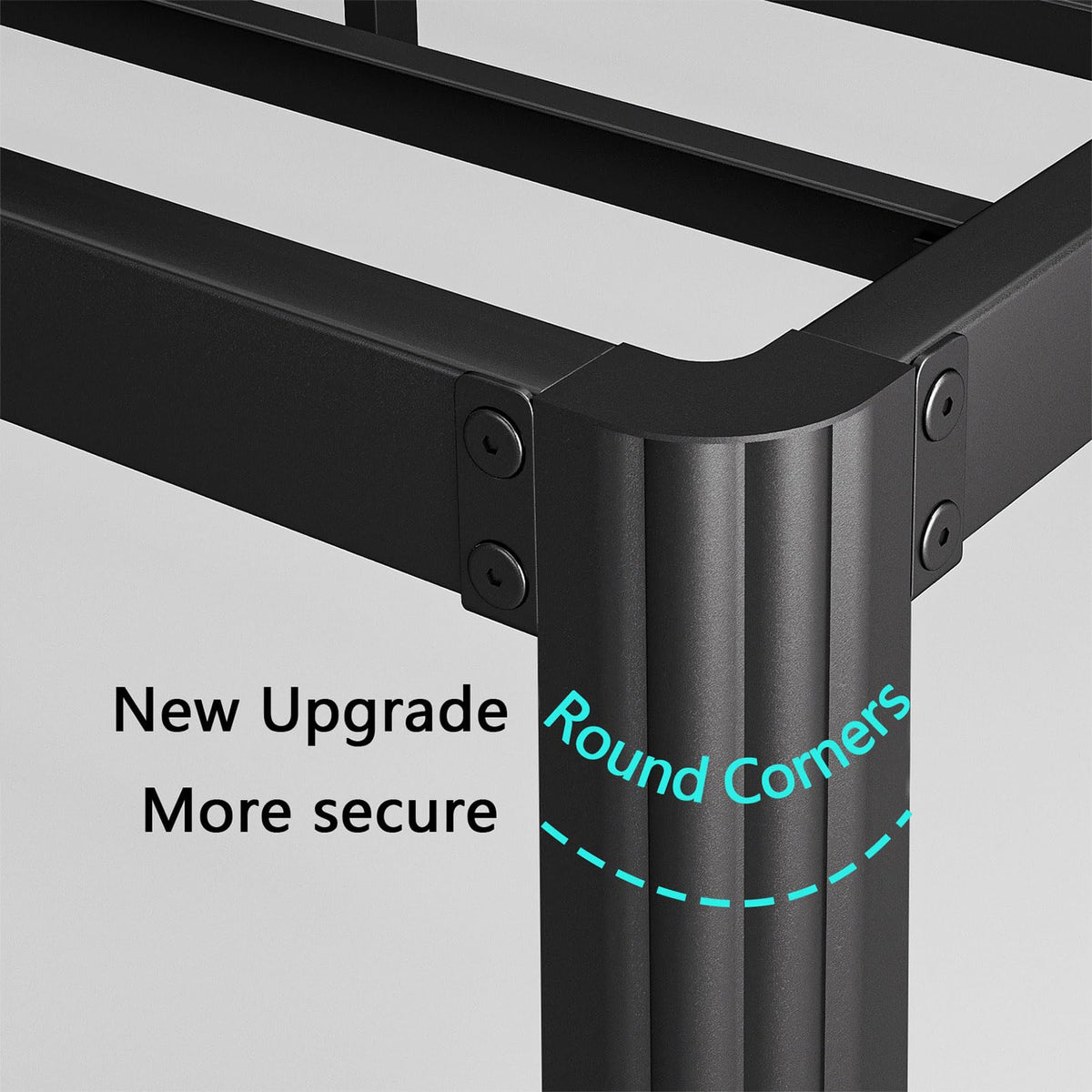 18 Inch High Platform Queen Bed Frame F4631