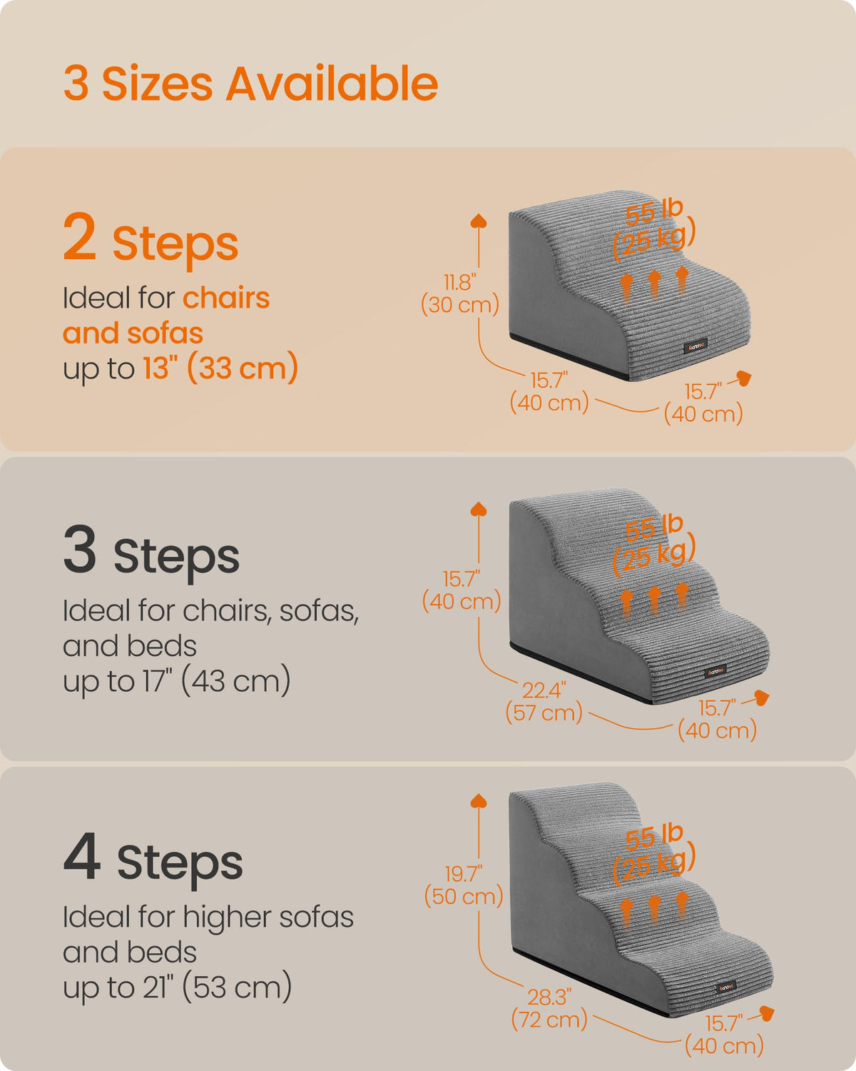 2-Step Dog Stairs F1089
