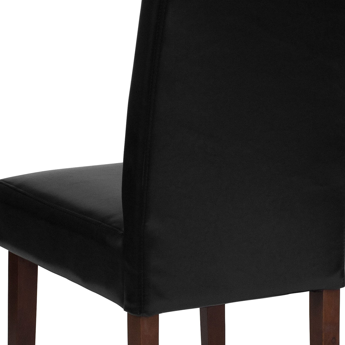 Black Faux Leather Parsons Chair S38784