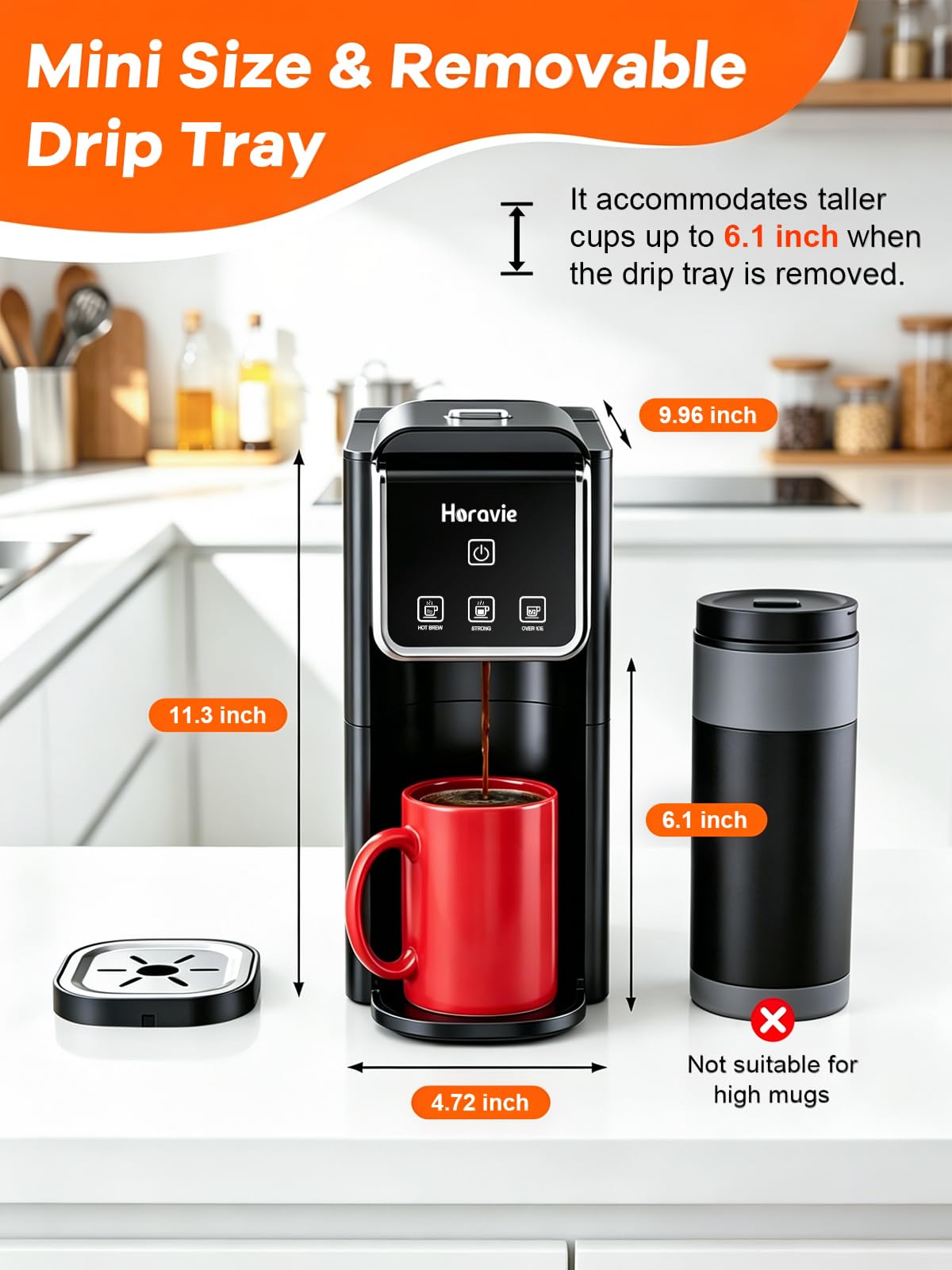 Black Single Serve Coffee Maker N297