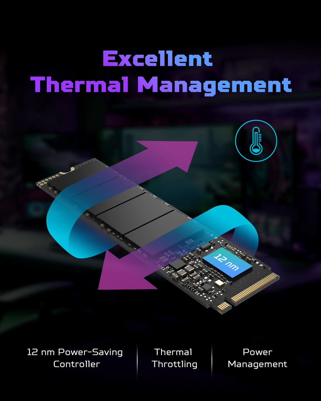 2TB M.2 2280 PCIe Gen 4 x4 NVMe Internal Solid State Drive B449
