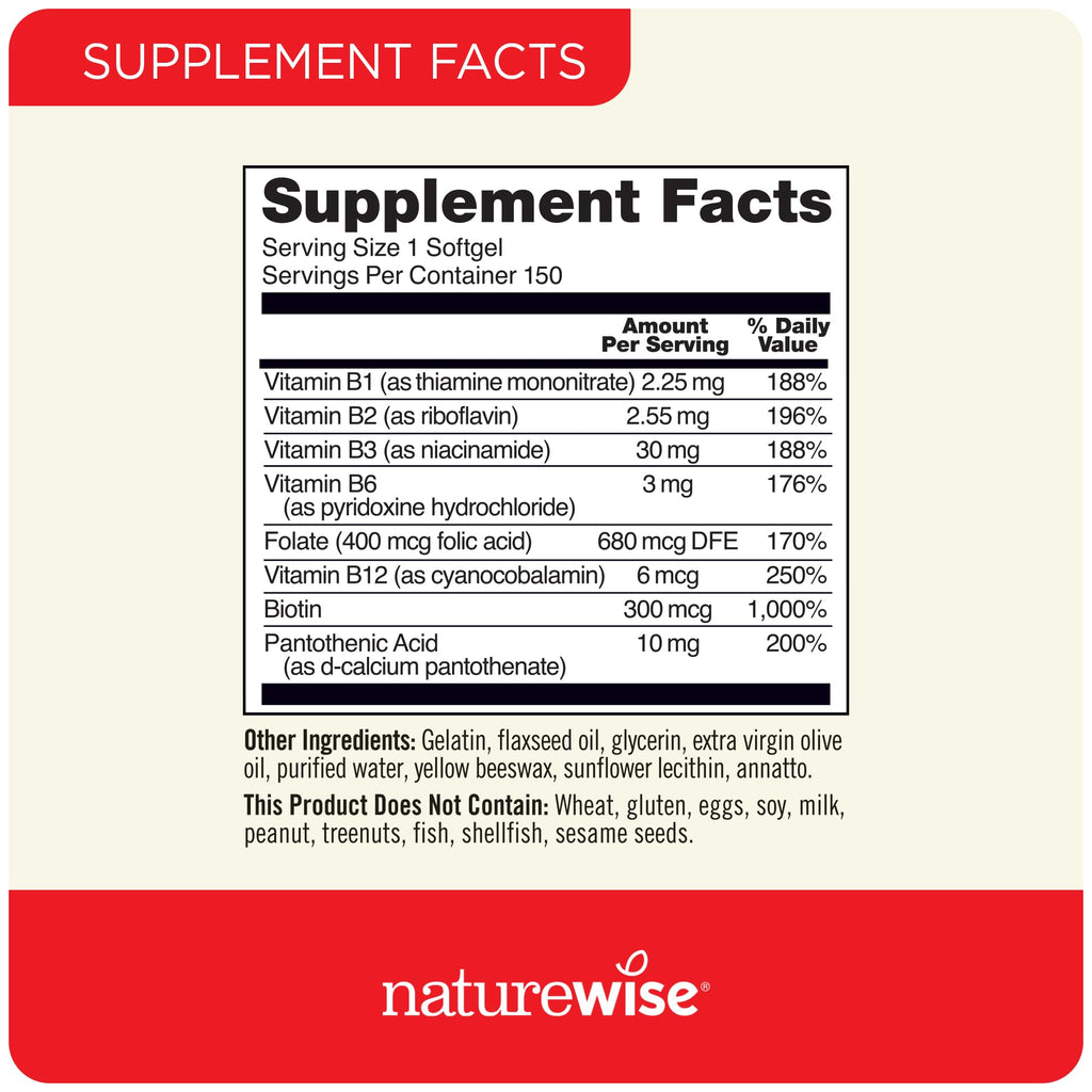 1000mg Omega 3 600mg EPA 400mg DHA 180ct & Vitamin B Complex 150 Softgels Y69260