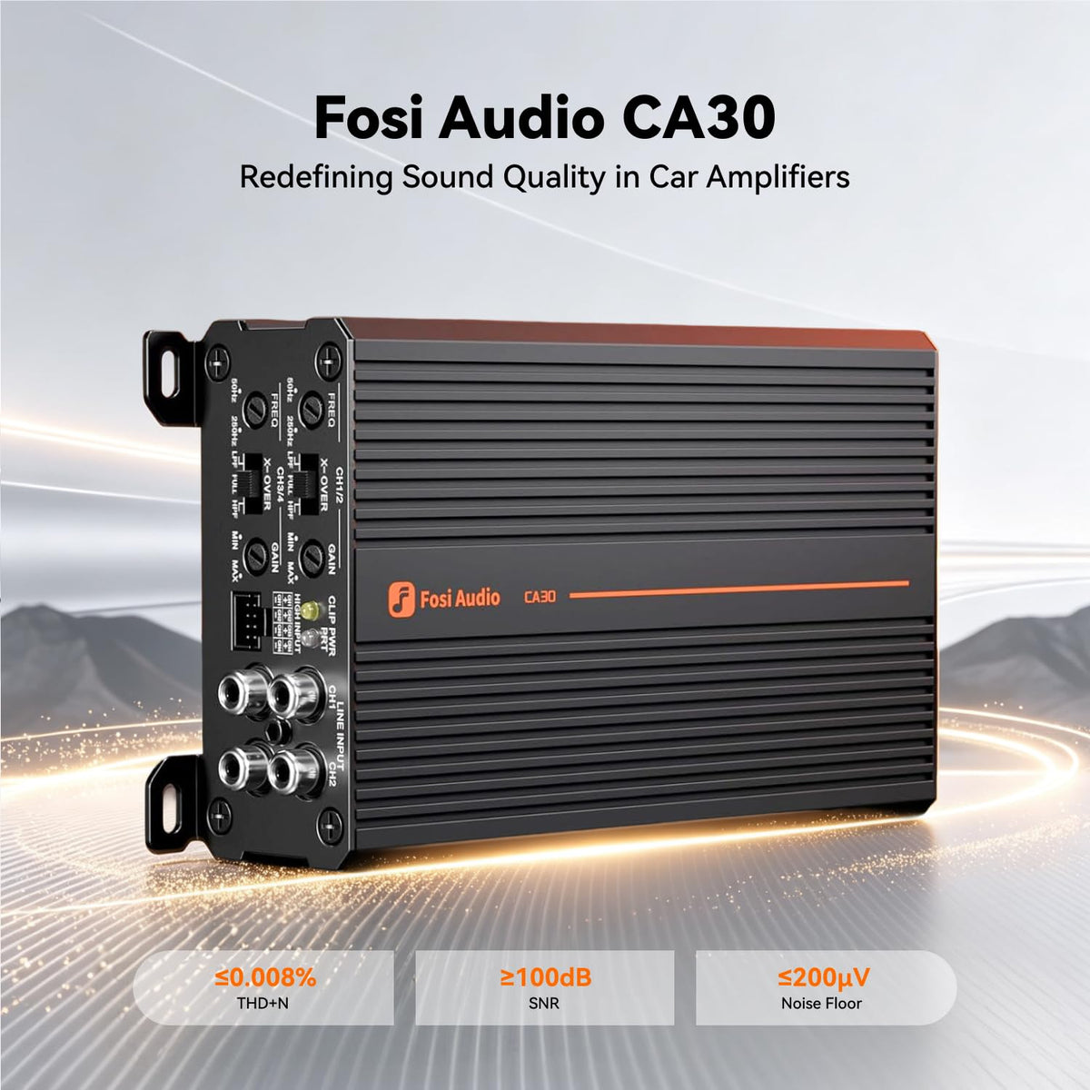 4 Channel Car Amplifier 200x4 Peak 400 Watts Mini Class D R383