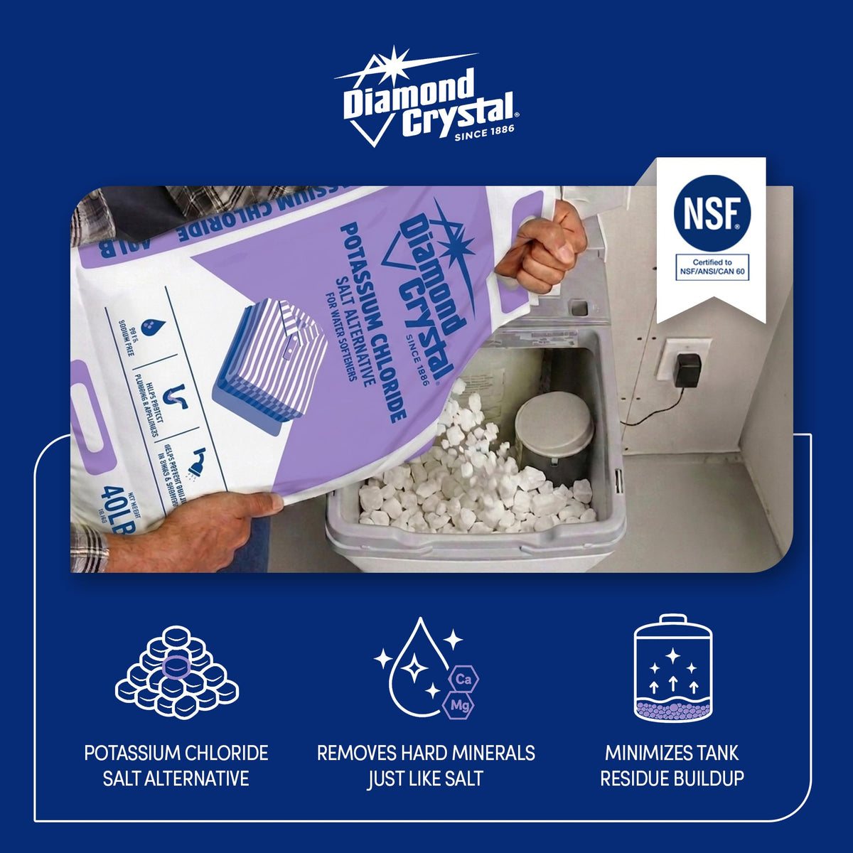 Potassium Chloride Salt Alternative 40 Pounds Z28025