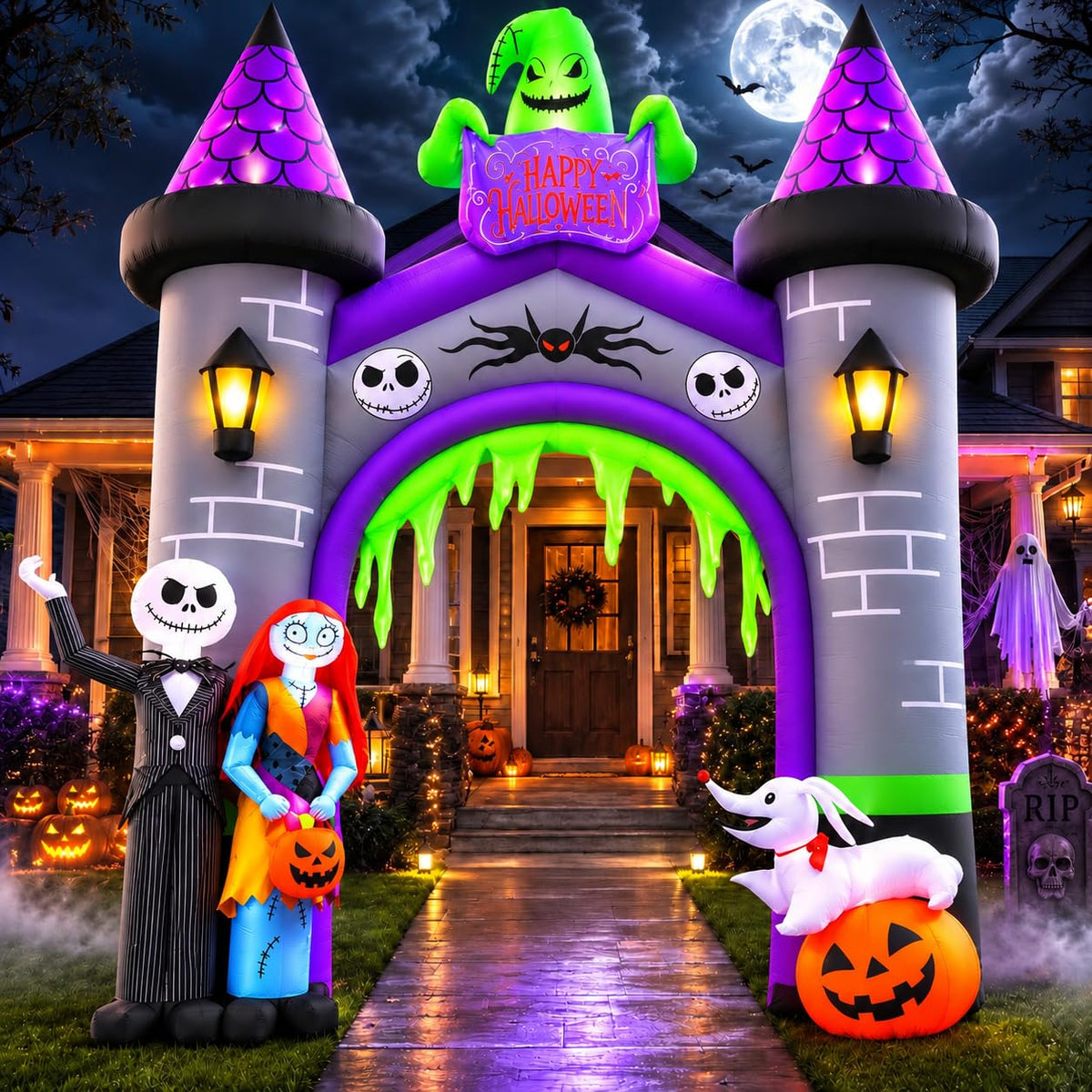 12FT Inflatable Archway with LED Light F541355