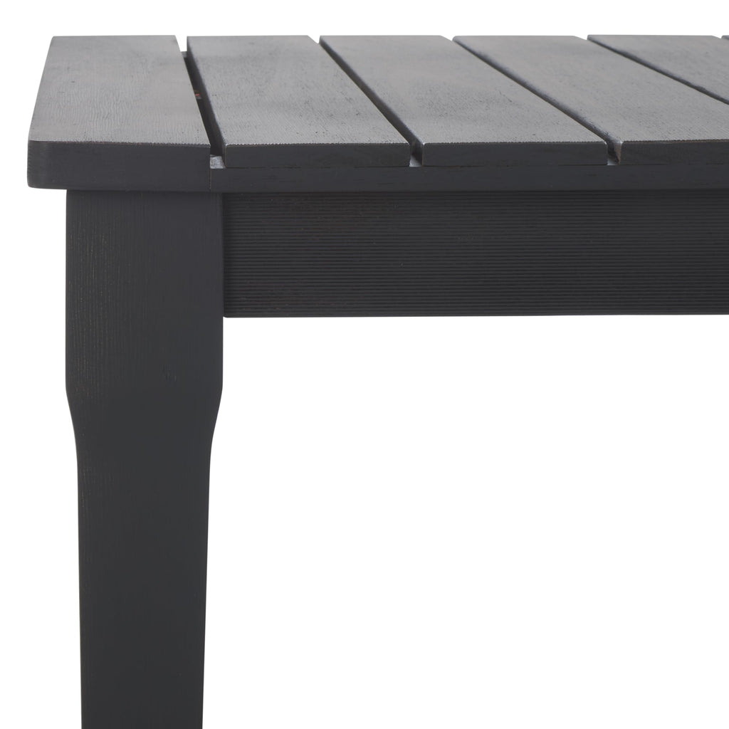 Black Solid Wood Coffee Table Q7355