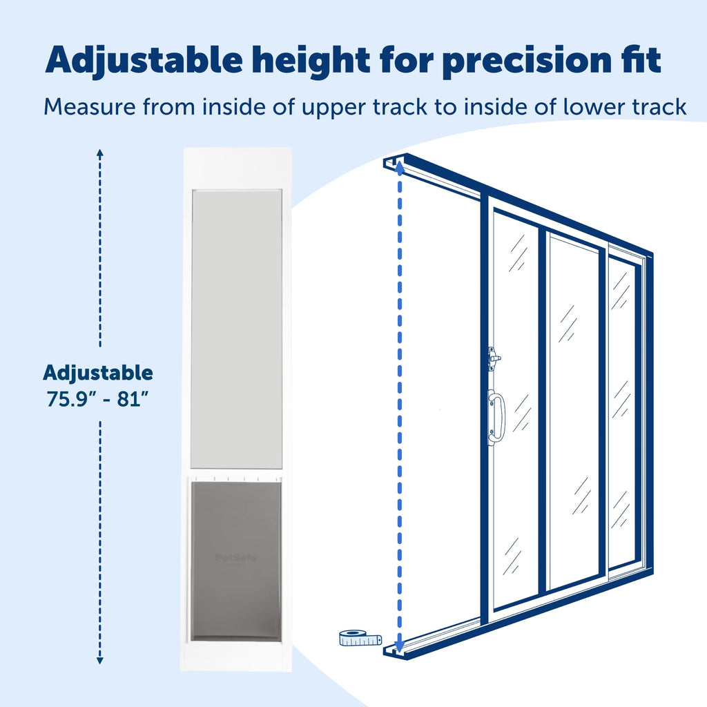 Sliding Glass Pet Door, Large, White K15561