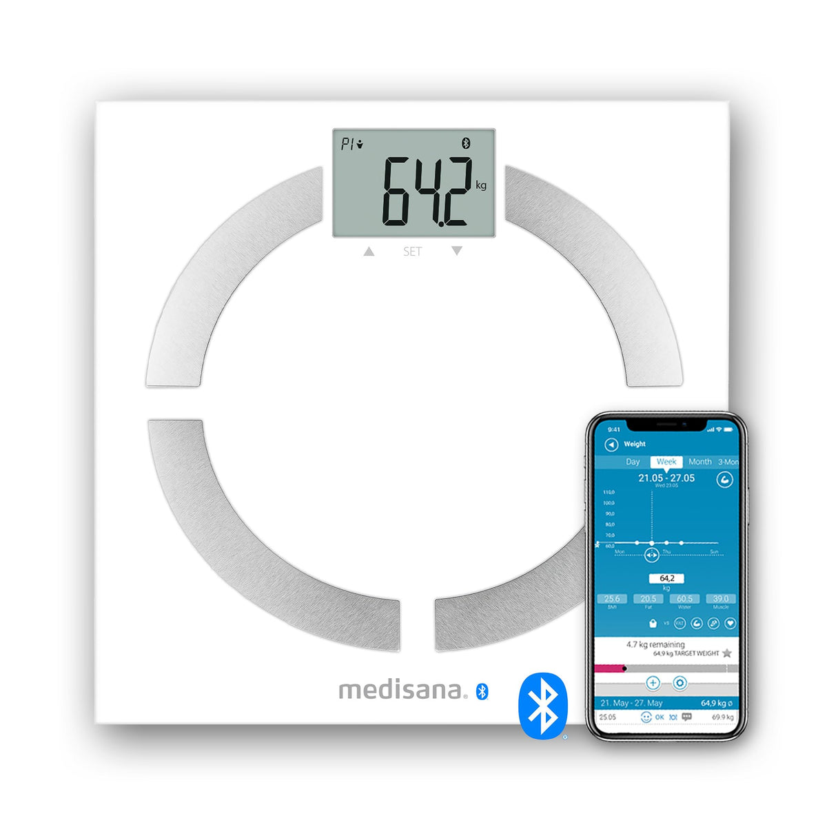 White 180 kg Body Analysis Scale Q94053