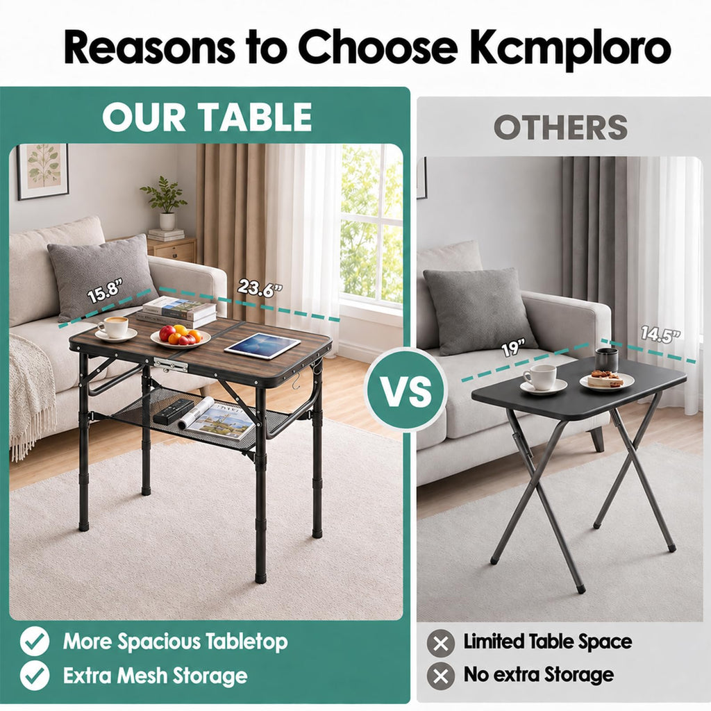 Folding Adjustable Height TV Tray Table B47969