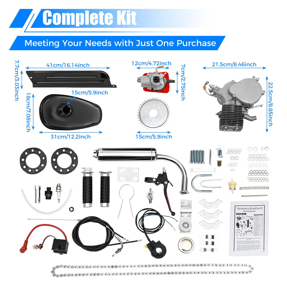 2 Stroke Air Cooling Bicycle Engine Kit A1907