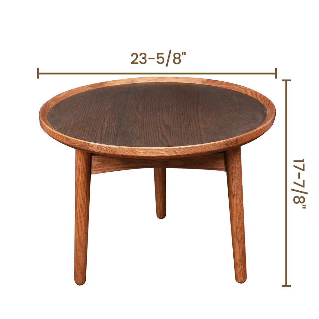 24 Round Solid Oak Coffee Table P34835