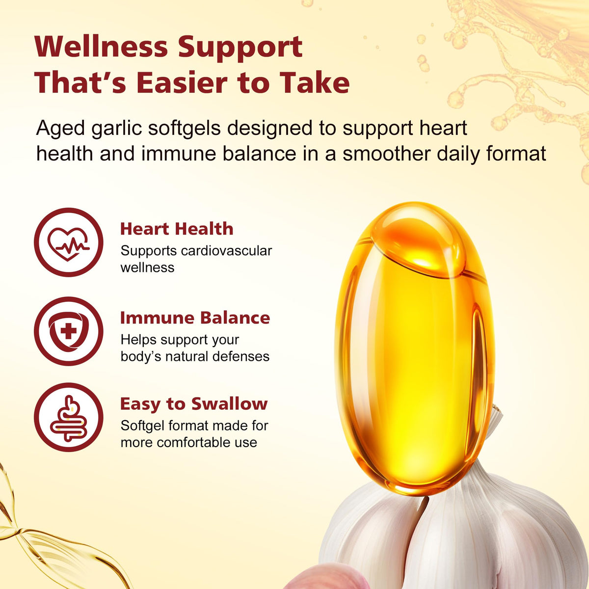 Odorless Garlic Extract 500 mg Softgels V5859