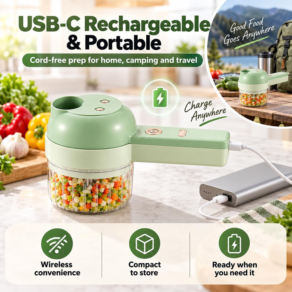 4 in 1 Wireless Electric Vegetable Chopper I616