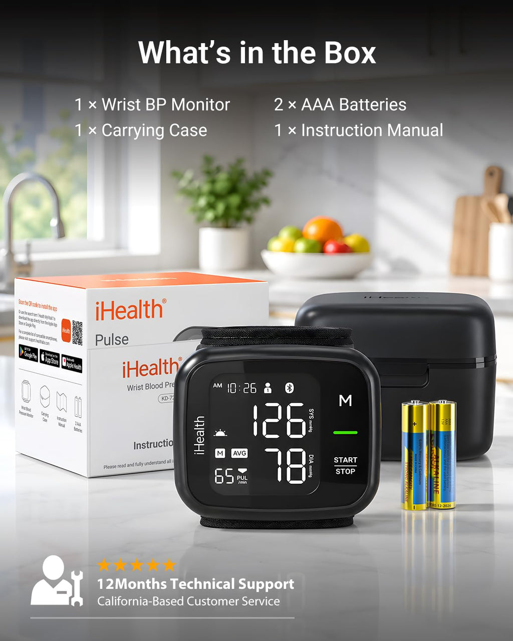 Wrist Blood Pressure Monitor U3773