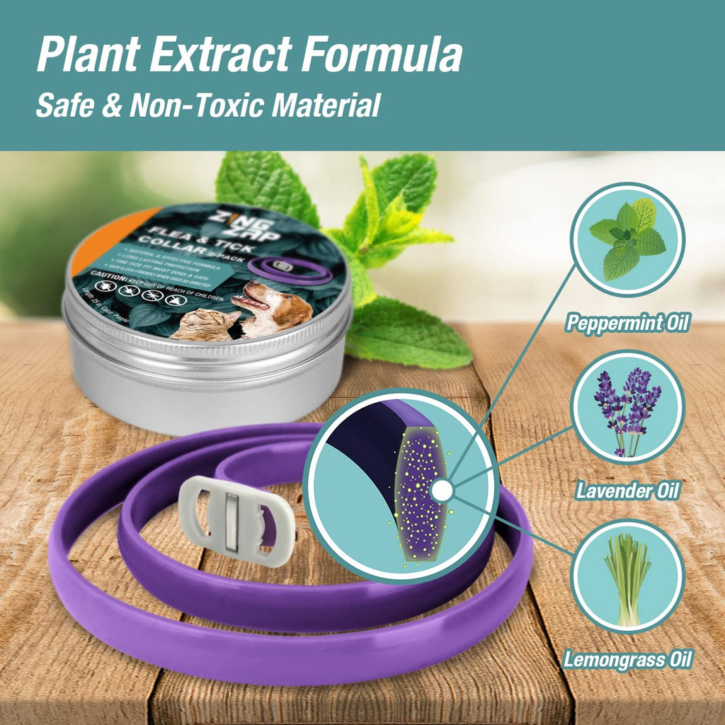 Flea & Tick Collar Plant Powered Blue 2-Pack K502296