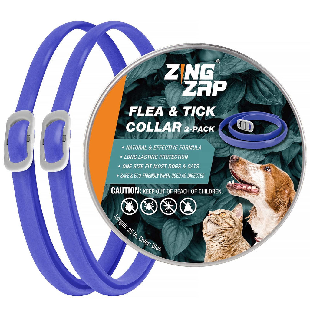 Flea & Tick Collar Plant Powered Blue 2-Pack K502296