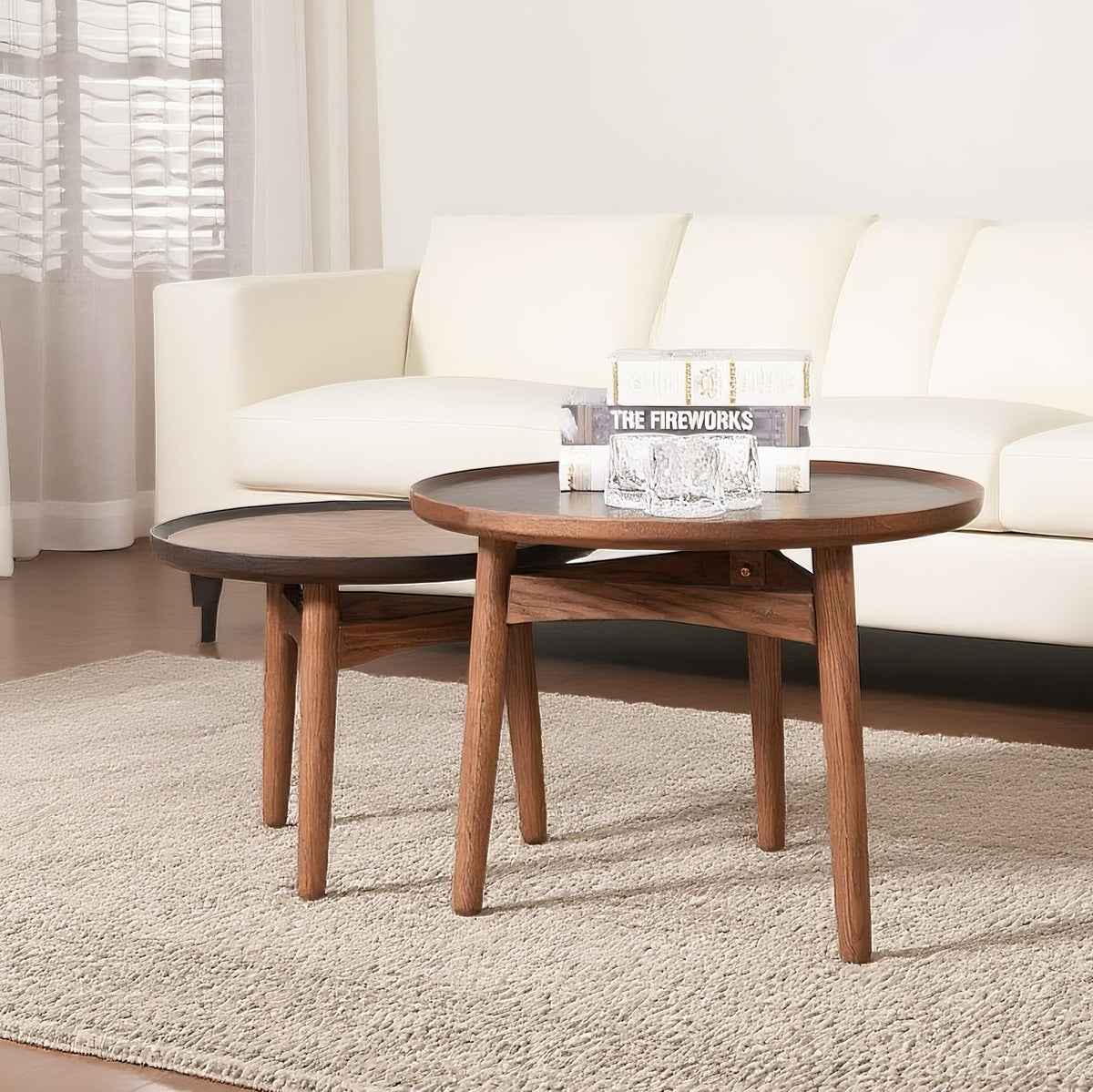 24 Round Solid Oak Coffee Table P34835